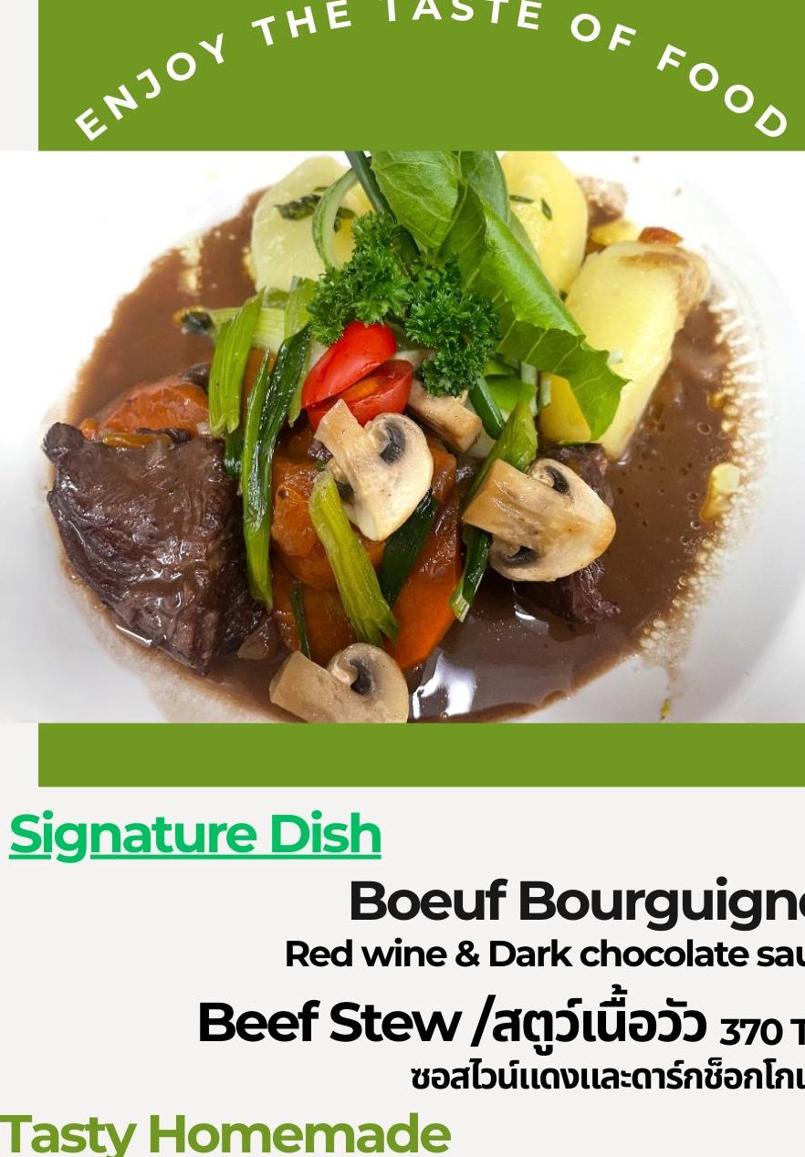 Boeuf bourguignon plated
